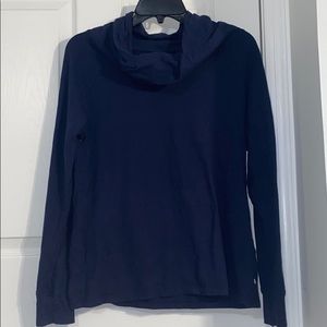 Toad and Co Navy Cowl Neck Long Sleeve Top